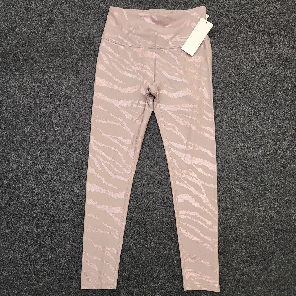 Calia Womens Small Tight Foil Energize Animal Smokey Mauve Calibreathe Leggings